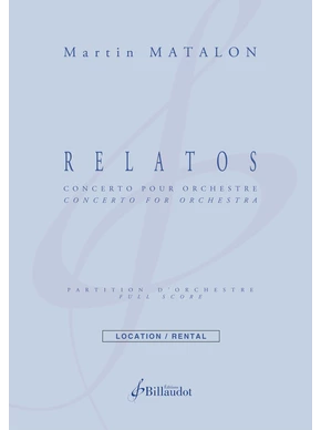 Relatos Concerto pour orchestre